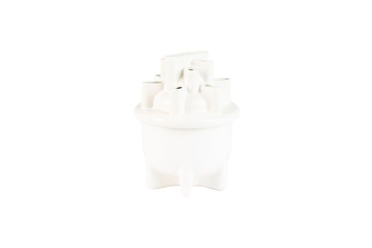 Vase en céramique blanc 28 cm Bassin Détouré