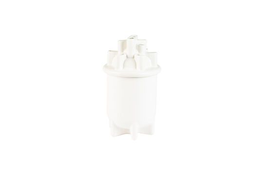 Vase en céramique blanc 36 cm Bassin Détouré