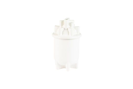 Vase en céramique blanc 36 cm Bassin
