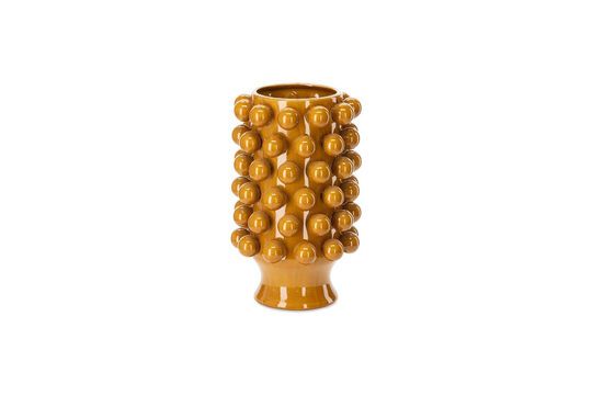Vase en céramique moutarde Grappa