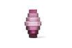 Miniature Vase en fibre de verre violet foncé h65cm Steps 8