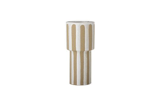 Vase en grès beige H28,5 Awah Détouré