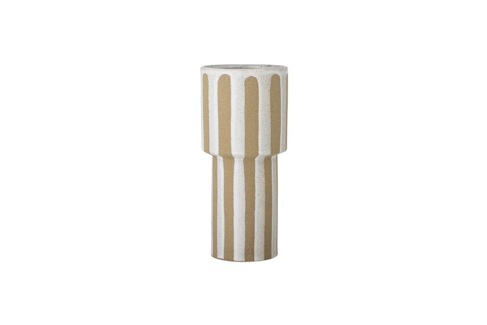 Vase en grès beige H28,5 Awah Bloomingville