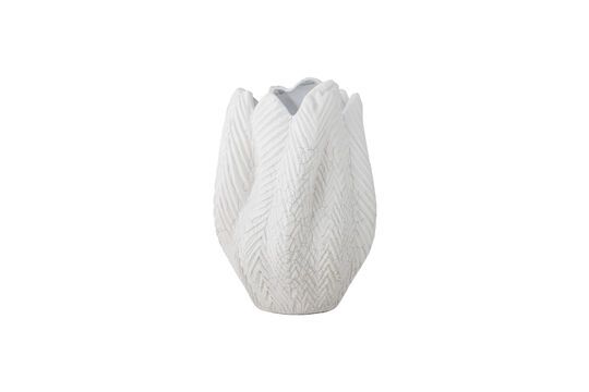 Vase en grès blanc H26 Besa