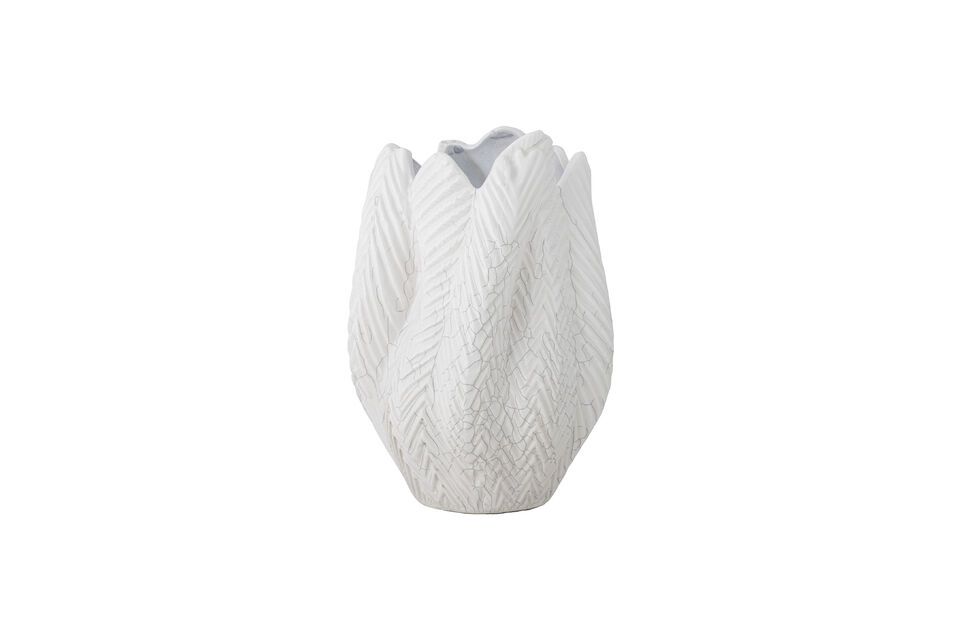 Vase en grès blanc H26 Besa Bloomingville