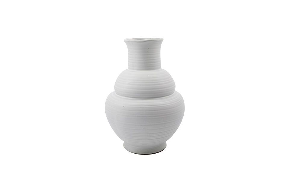 Vase en grès blanc Liva House Doctor