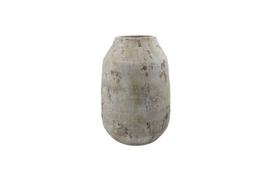 Vase en terre cuite beige Hafe