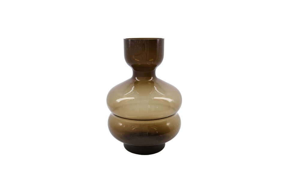 Vase en verre ambre Organi House Doctor