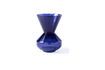 Miniature Vase en verre bleu foncé h40cm Thick neck 1