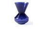 Miniature Vase en verre bleu foncé h40cm Thick neck Détouré