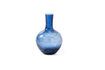 Miniature Vase en verre bleu foncé h57cm Cracked 1