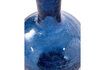 Miniature Vase en verre bleu foncé h57cm Cracked 5