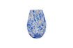 Miniature Vase en verre bleu Mote 1