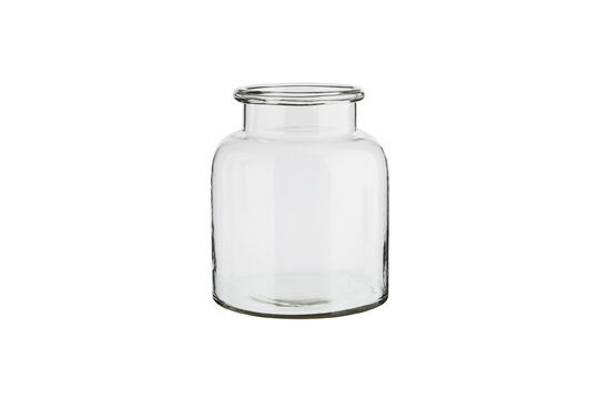 Vase en verre clair H20 Flowper Détouré