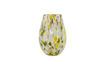 Miniature Vase en verre jaune Mote 1