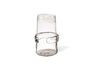 Miniature Vase en verre massif transparent h34cm Embrace 1