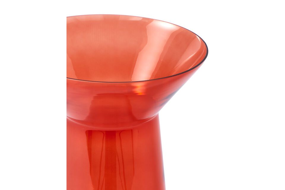 Découvrez notre Vase en Verre Orange Long neck