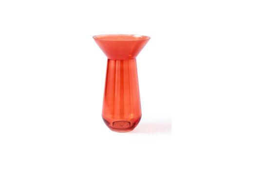 Vase en verre orange h45cm Long neck Détouré