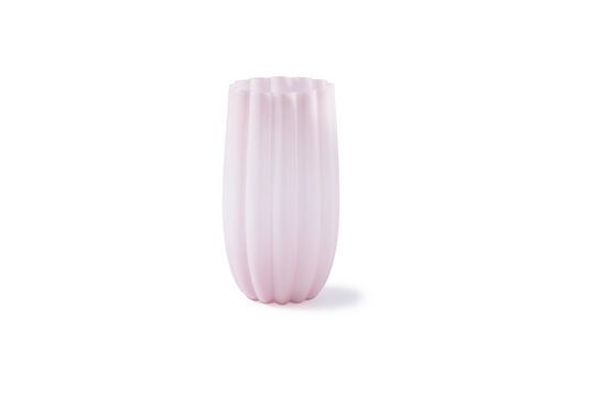 Vase en verre rose clair h38cm Melon Détouré