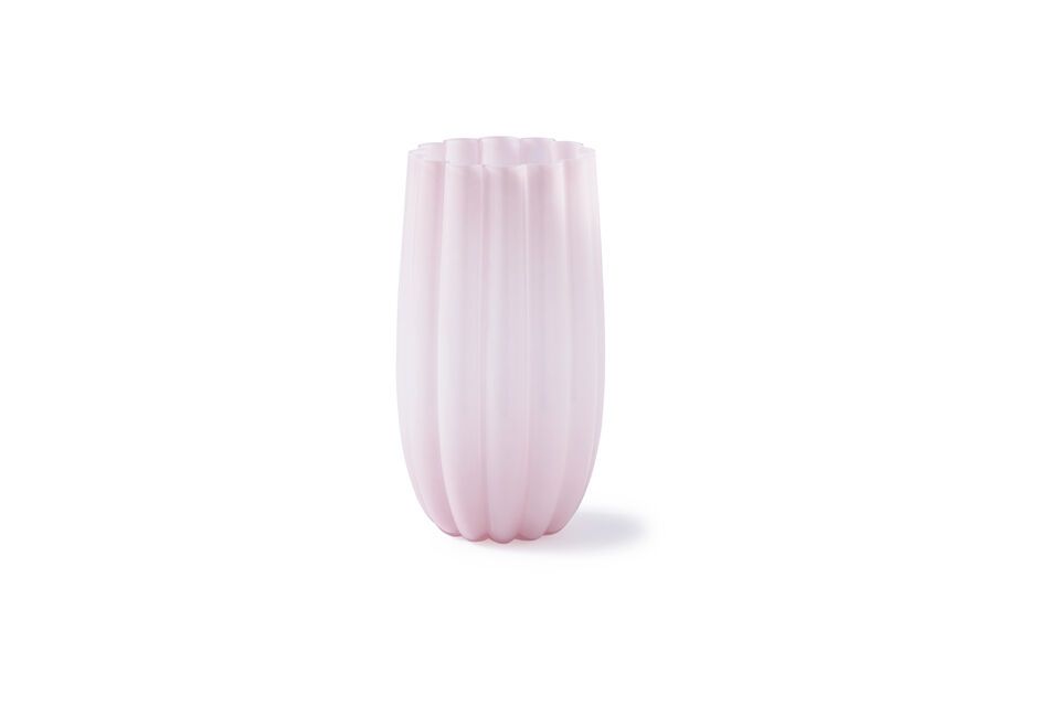 Vase en verre rose clair h38cm Melon Pols Potten