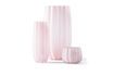 Miniature Vase en verre rose clair h38cm Melon 8