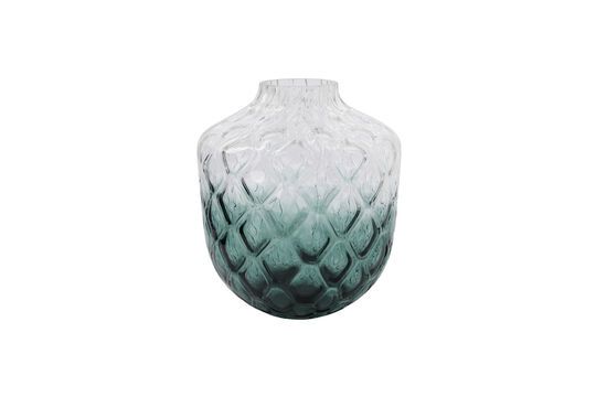 Vase en verre vert Art Deco Détouré