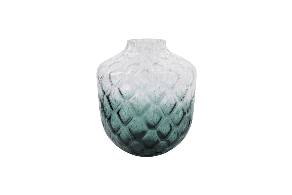 Vase en verre vert Art Deco House Doctor