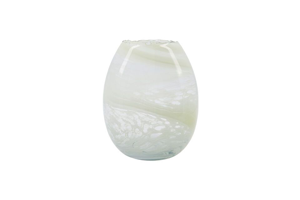 Vase en verre vert clair Jupiter House Doctor