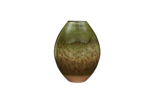 Vase en verre vert Close