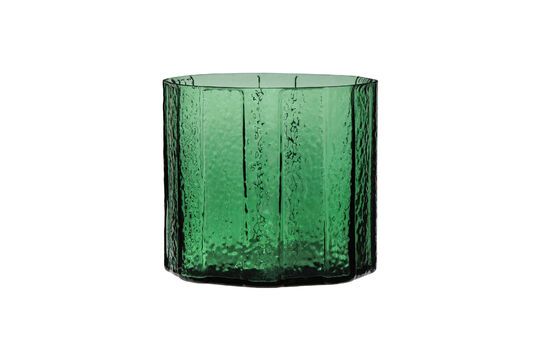 Vase en verre vert Emerald