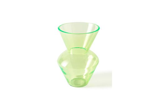 Vase en verre vert Fat Neck Détouré