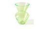 Miniature Vase en verre vert Fat Neck Détouré