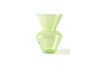 Miniature Vase en verre vert Fat Neck 2