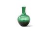 Miniature Vase en verre vert foncé h32cm Cracked 5