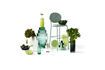 Miniature Vase en verre vert foncé h65cm Steps 6