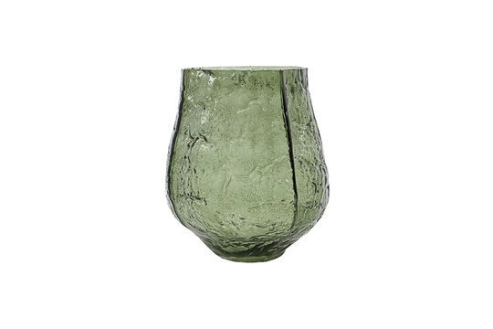 Vase en verre vert foncé Moun Détouré