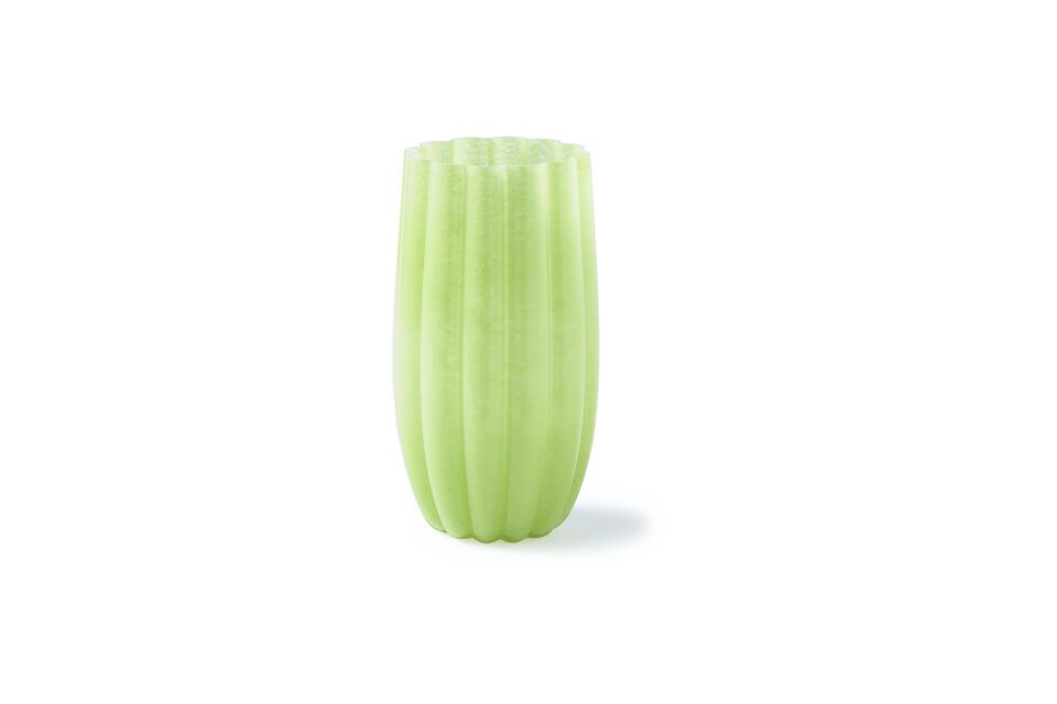 Vase en verre vert olive h38cm Melon Pols Potten