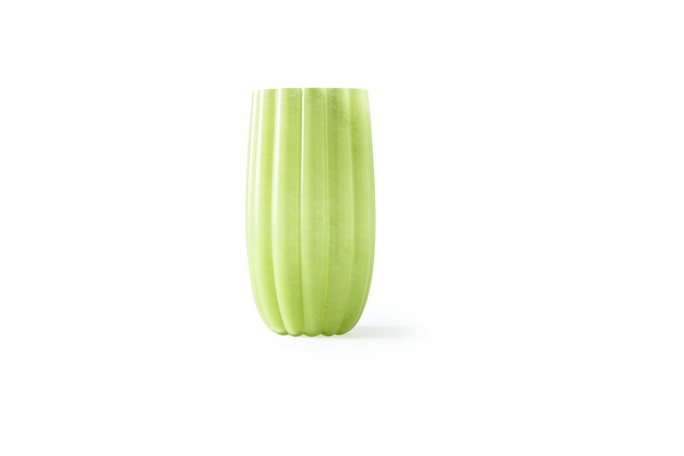 Vase en verre vert olive h38cm Melon - 10