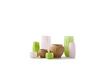 Miniature Vase en verre vert olive h38cm Melon 10