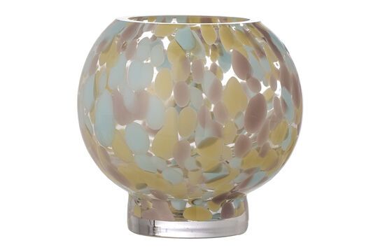 Vase rond en verre multicolore Selina Détouré