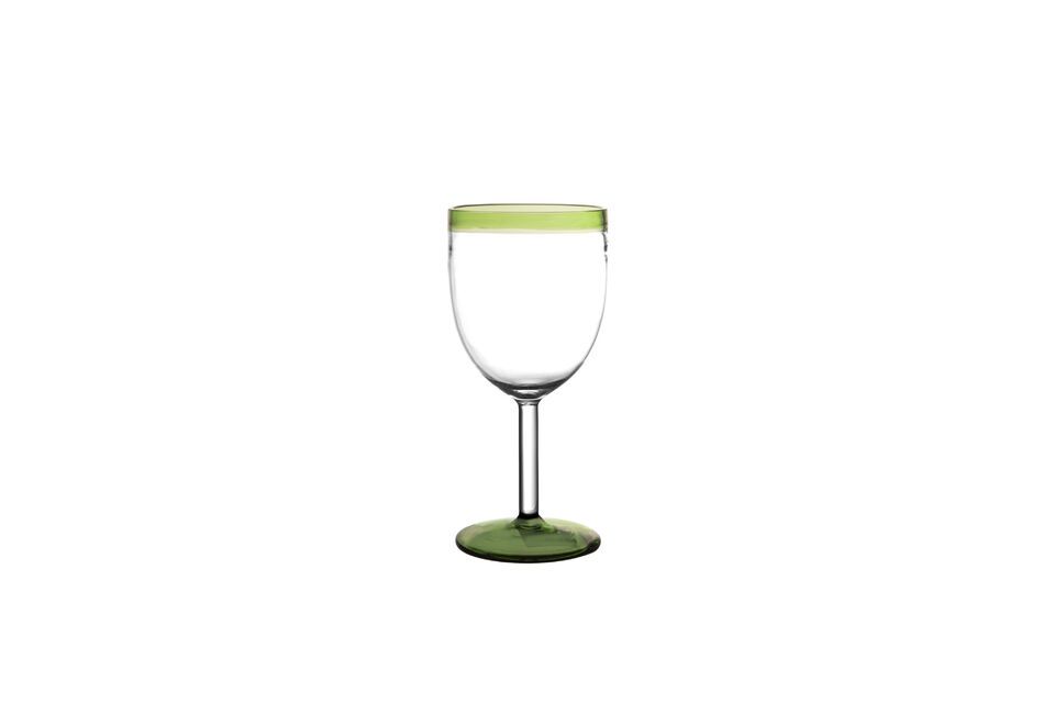 Verre à vin en verre vert Tarifa Pomax