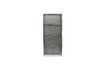 Miniature Vitrine en acier gris Glass 1